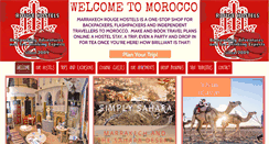 Desktop Screenshot of marrakechrougehostels.com
